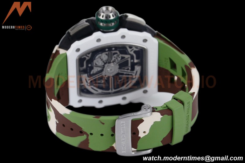 Richard Mille - RM11-03 Le Mans Classic Flyback Chrono Wht-Cer/Ru Camou/Ske KVF V5 A7750