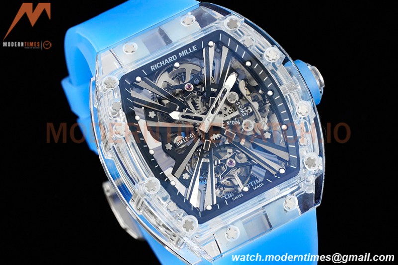 Richard Mille - RM012-01 Tourbillon Sapphire FC/RU Blue Skeleton RMF Tourb