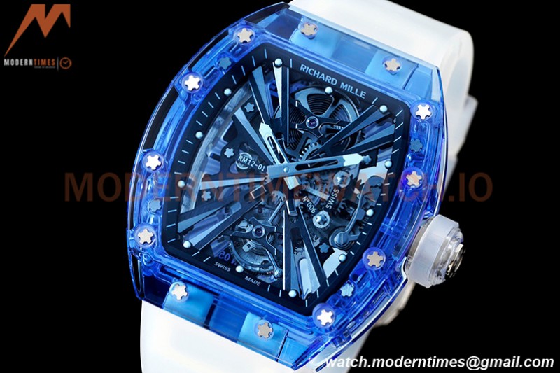 Richard Mille - RM012-01 Tourbillon Blue Sapphire FC/RU Transparent Skeleton RMF Tourb