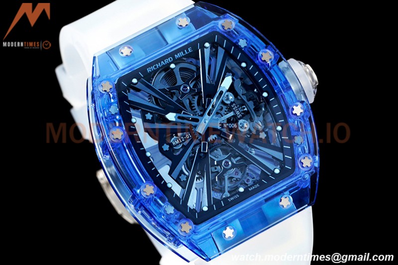 Richard Mille - RM012-01 Tourbillon Blue Sapphire FC/RU Transparent Skeleton RMF Tourb