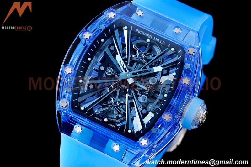 Richard Mille - RM012-01 Tourbillon Blue Sapphire FC/RU Blue Skeleton RMF Tourb