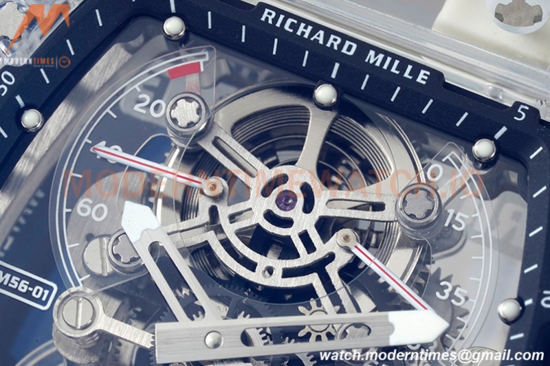 Richard Mille - RM056-01 Tourbillon Sapphire RU Transparent Black Skeleton RMF Tourb