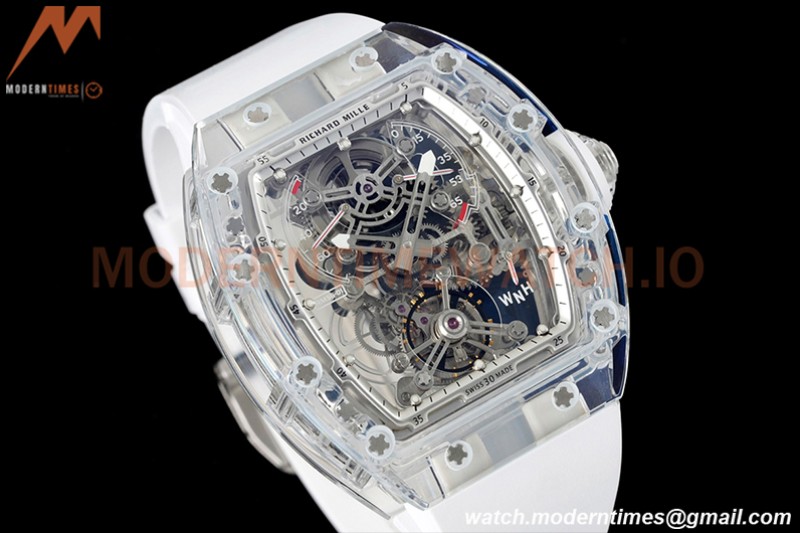 Richard Mille - RM056-01 Tourbillon Sapphire RU Transparent White Skeleton RMF Tourb