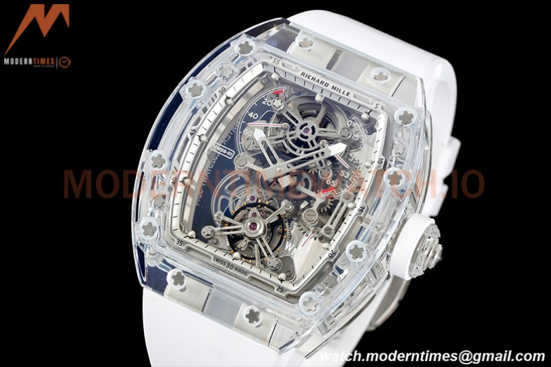 Richard Mille - RM056-01 Tourbillon Sapphire RU Transparent White Skeleton RMF Tourb