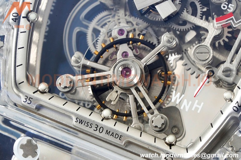Richard Mille - RM056-01 Tourbillon Sapphire RU Transparent White Skeleton RMF Tourb