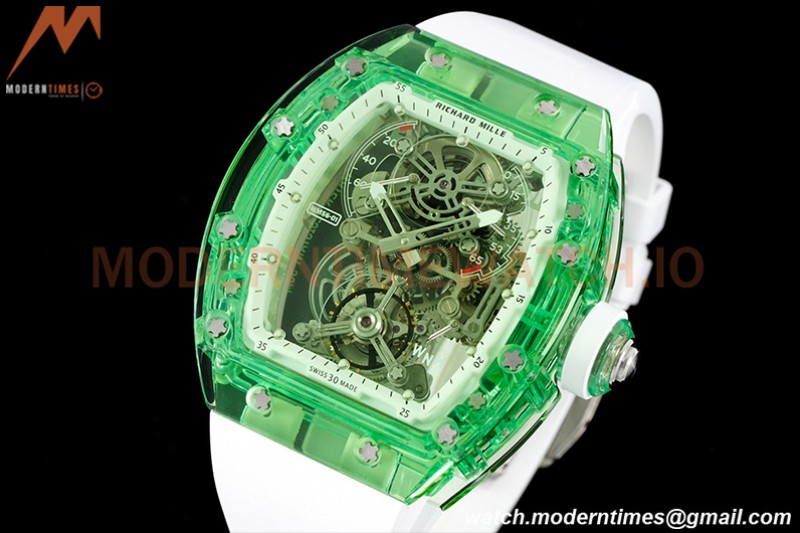 Richard Mille - RM056-01 Tourbillon Sapphire RU Transparent Green Skeleton RMF Tourb