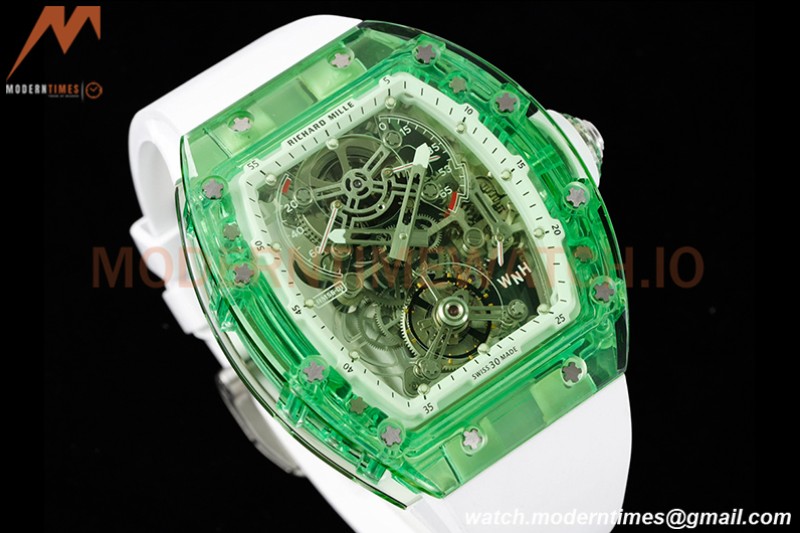 Richard Mille - RM056-01 Tourbillon Sapphire RU Transparent Green Skeleton RMF Tourb