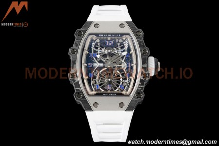 Richard Mille - RM021-01 Tourbillon CF/RU/Wht Black Skeleton RMF Tourb