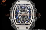 Richard Mille - RM021-01 Tourbillon CF/RU/Wht Black Skeleton RMF Tourb