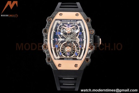 Richard Mille - RM021-01 Tourbillon CF/RU/RG Black Skeleton RMF Tourb