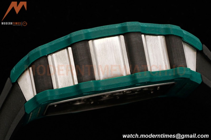 Richard Mille - RM021-02 Tourbillon CF/RU Green Black Skeleton RMF Tourb