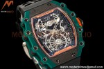 Richard Mille - RM021-02 Tourbillon CF/RU Green Black Skeleton RMF Tourb