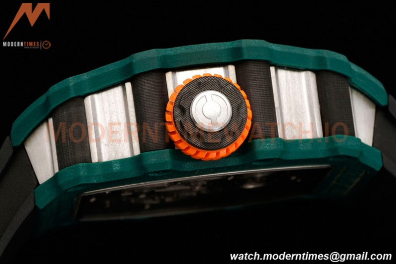 Richard Mille - RM021-02 Tourbillon CF/RU Green Black Skeleton RMF Tourb