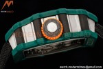 Richard Mille - RM021-02 Tourbillon CF/NY Green Black Skeleton RMF Tourb
