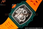 Richard Mille - RM021-02 Tourbillon CF/RU Green Orange Skeleton RMF Tourb