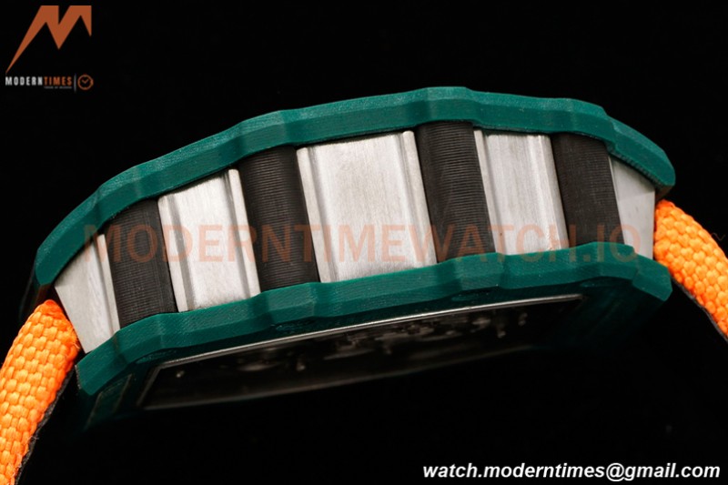 Richard Mille - RM021-02 Tourbillon CF/NY Green Orange Skeleton RMF Tourb