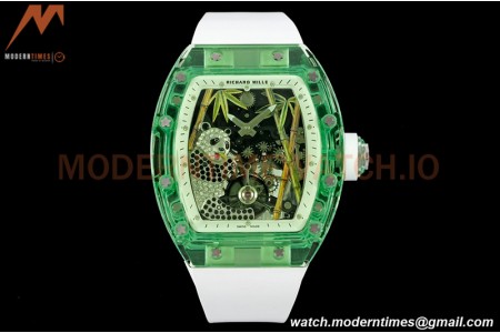 Richard Mille - RM026-01 Tourbillon Crystal Green Transparent Skeleton White RMF Tourb