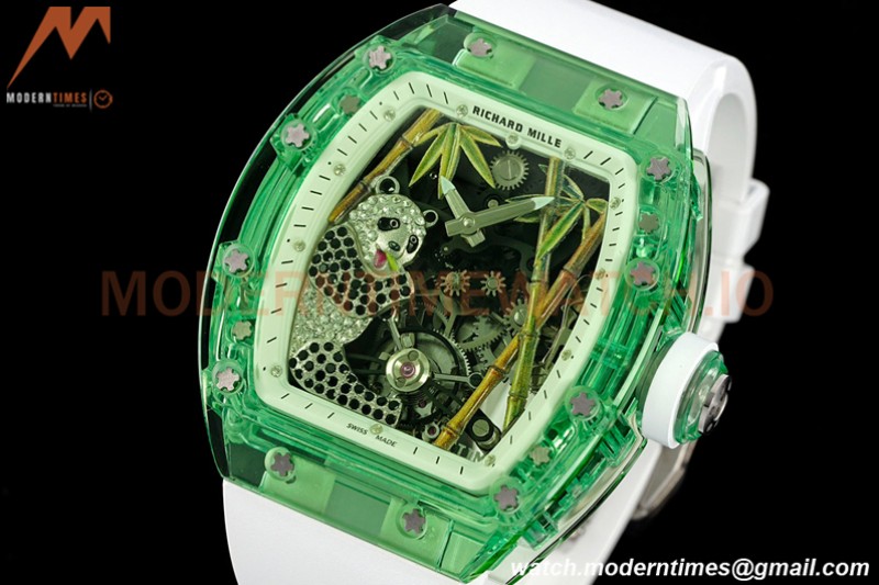 Richard Mille - RM026-01 Tourbillon Crystal Green Transparent Skeleton White RMF Tourb