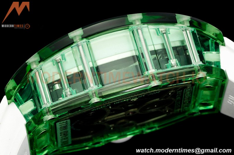 Richard Mille - RM026-01 Tourbillon Crystal Green Transparent Skeleton White RMF Tourb