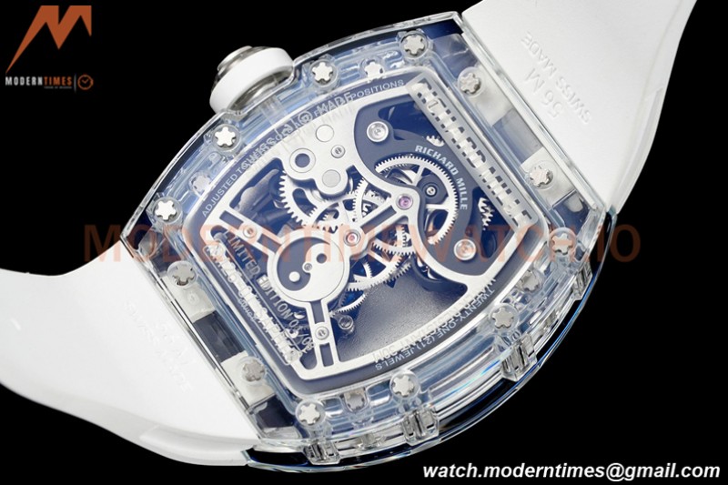 Richard Mille - RM026-01 Tourbillon Crystal Transparent Skeleton White RMF Tourb