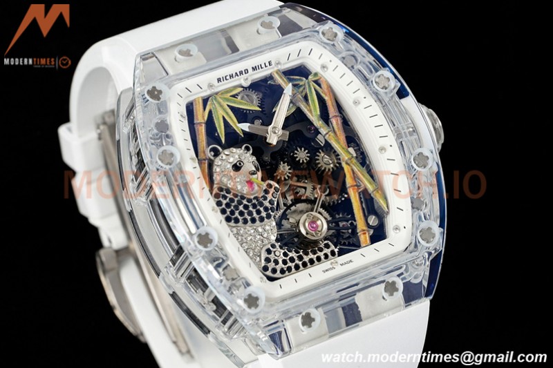 Richard Mille - RM026-01 Tourbillon Crystal Transparent Skeleton White RMF Tourb