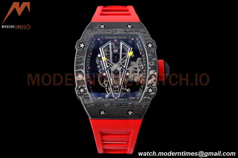 Richard Mille - RM027-03 Tourbillon Rafael Nadal NTPT/RU/Red Skeleton RMF Tourb