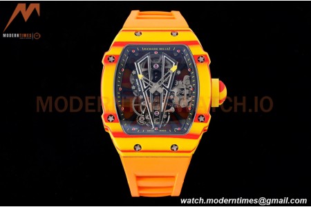 Richard Mille - RM027-03 Tourbillon Rafael Nadal NTPT/RU/Yelw Skeleton Orange RMF Tourb
