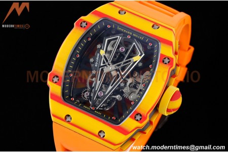 Richard Mille - RM027-03 Tourbillon Rafael Nadal NTPT/RU/Yelw Skeleton Orange RMF Tourb