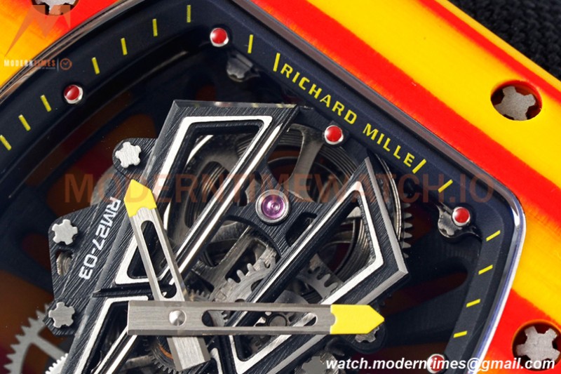 Richard Mille - RM027-03 Tourbillon Rafael Nadal NTPT/NY/Yelw Skeleton RMF Tourb