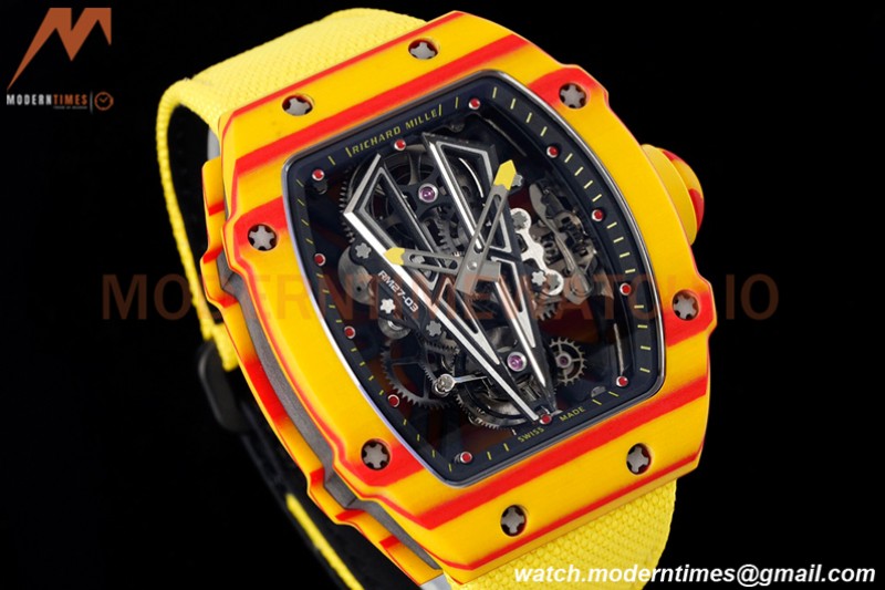 Richard Mille - RM027-03 Tourbillon Rafael Nadal NTPT/NY Skeleton Yellow RMF Tourb