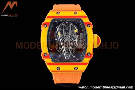Richard Mille - RM027-03 Tourbillon Rafael Nadal NTPT/NY/Yelw Skeleton Orange RMF Tourb