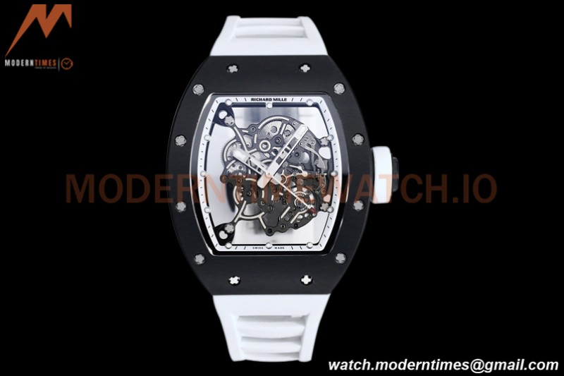 Richard Mille - RM055 Bubba Watson Black CER/RU White Skeleton BBRF RMUL2