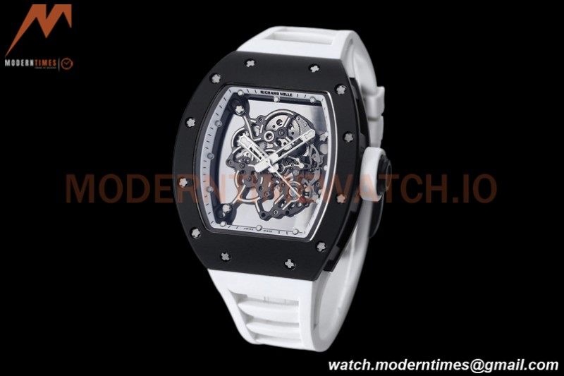 Richard Mille - RM055 Bubba Watson Black CER/RU White Skeleton BBRF RMUL2