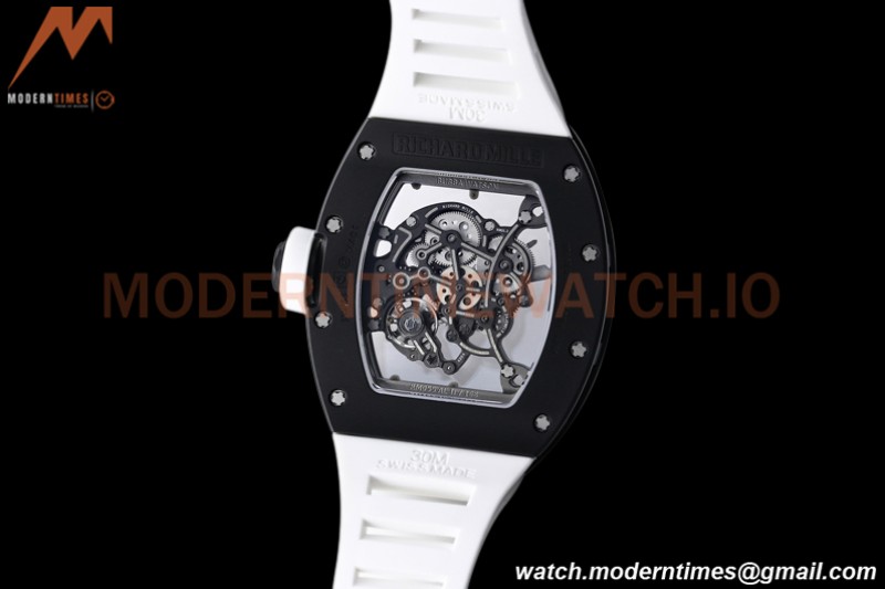 Richard Mille - RM055 Bubba Watson Black CER/RU White Skeleton BBRF RMUL2