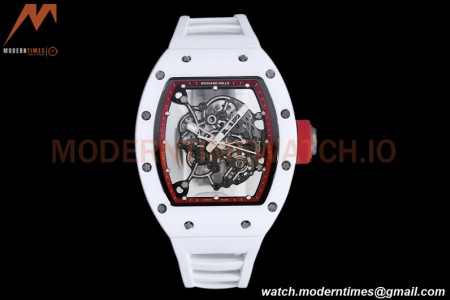 Richard Mille - RM055 Bubba Watson White CER/RU Red Skeleton BBRF RMUL2