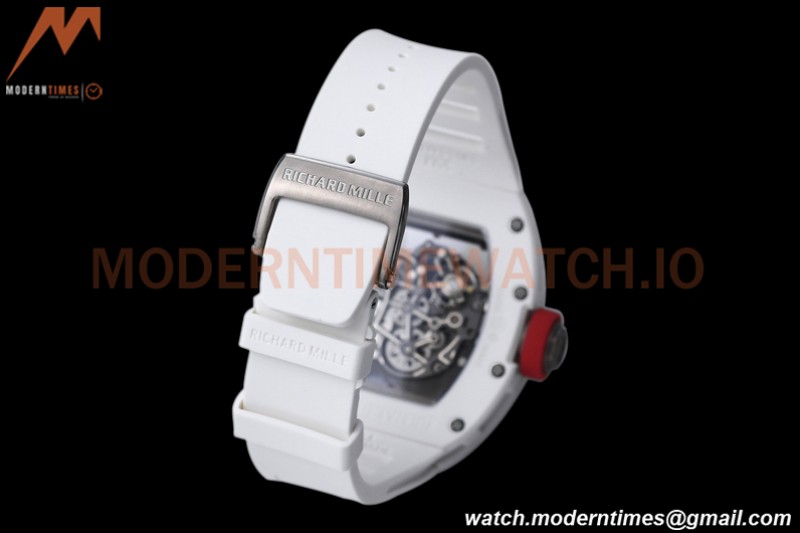 Richard Mille - RM055 Bubba Watson White CER/RU Red Skeleton BBRF RMUL2