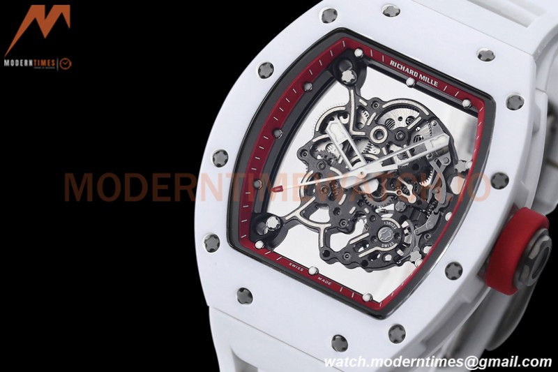 Richard Mille - RM055 Bubba Watson White CER/RU Red Skeleton BBRF RMUL2