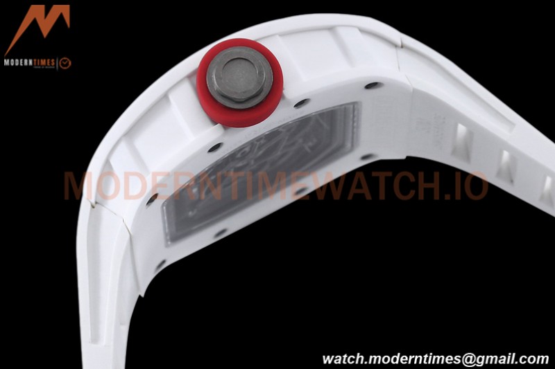 Richard Mille - RM055 Bubba Watson White CER/RU Red Skeleton BBRF RMUL2