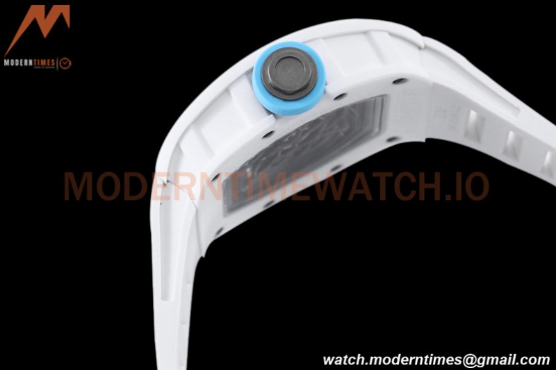 Richard Mille - RM055 Bubba Watson White CER/RU Blue Skeleton BBRF RMUL2