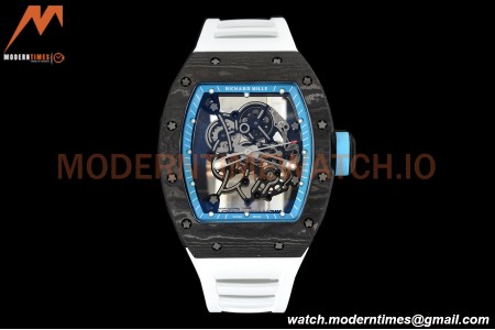 Richard Mille - RM055 Yas Marina Circuit White NTPT/RU Blue Rehaut Skeleton APSF V2 RMUL2