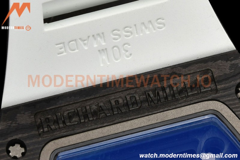 Richard Mille - RM055 Yas Marina Circuit White NTPT/RU Blue Rehaut Skeleton APSF V2 RMUL2