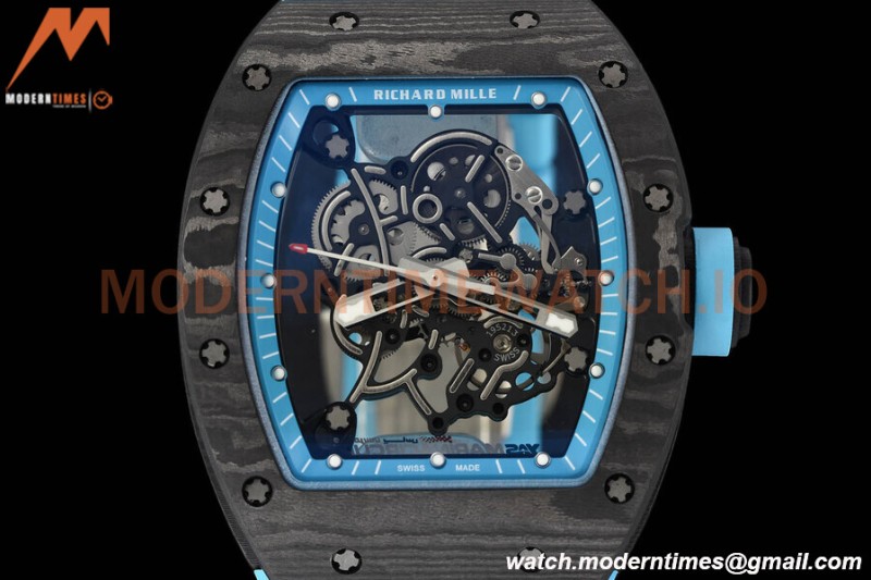 Richard Mille - RM055 Yas Marina Circuit Blue NTPT/RU Blue Rehaut Skeleton APSF V2 RMUL2