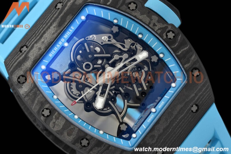 Richard Mille - RM055 Yas Marina Circuit Blue NTPT/RU Blue Rehaut Skeleton APSF V2 RMUL2
