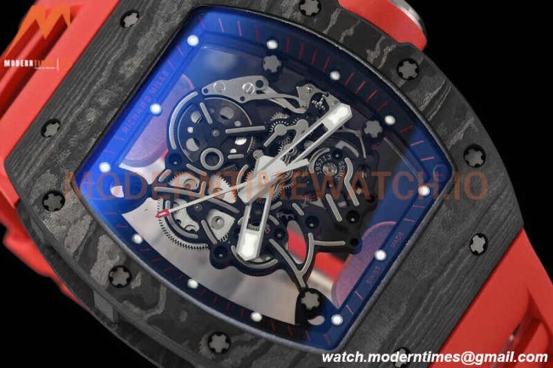 Richard Mille - RM055 Bubba Watson Red NTPT/RU Black Rehaut Skeleton APSF V2 RMUL2