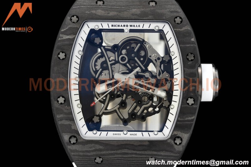 Richard Mille - RM055 Bubba Watson White NTPT/RU White Rehaut Skeleton APSF V2 RMUL2