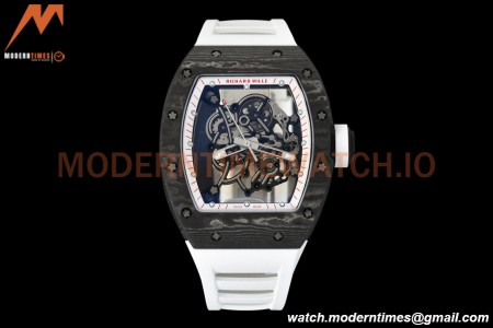 Richard Mille - RM055 Bubba Watson White NTPT/RU Wht/Red Rehaut Skeleton APSF V2 RMUL2