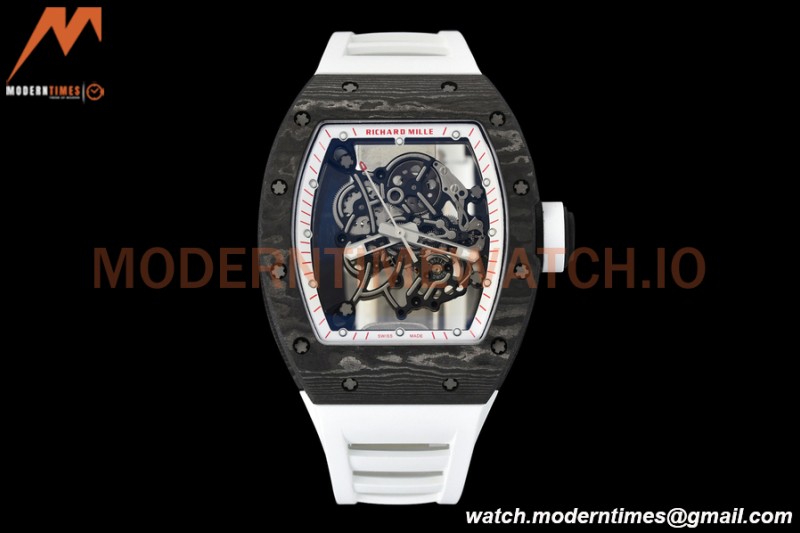 Richard Mille - RM055 Bubba Watson White NTPT/RU Wht/Red Rehaut Skeleton APSF V2 RMUL2