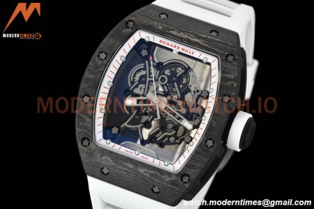 Richard Mille - RM055 Bubba Watson White NTPT/RU Wht/Red Rehaut Skeleton APSF V2 RMUL2