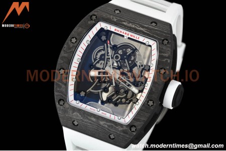 Richard Mille - RM055 Bubba Watson White NTPT/RU Wht/Red Rehaut Skeleton APSF V2 RMUL2