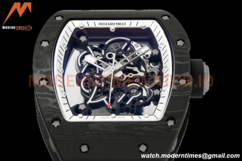 Richard Mille - RM055 Bubba Watson Black NTPT/RU Blk/Wht Rehaut Skeleton ZF RMUL2